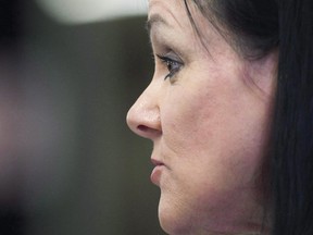 Lawyer Suzanne Cote delivers the Government of Quebec's closing arguments at the Bastarache Commission on October 12, 2010 in Quebec City. Cote, an experienced Quebec trial lawyer, has been appointed to fill a vacancy on the bench of the Supreme Court of Canada.