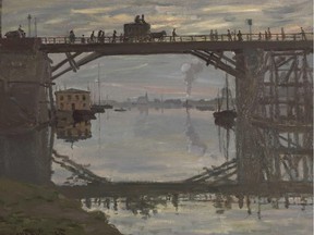 The Wooden Bridge, (Le pont du bois) 1872, by Claude Monet, is on long-term loan to the National Gallery of Canada.