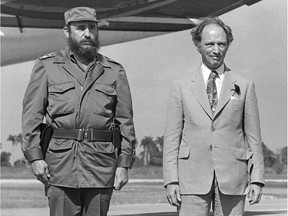 Pierre Trudeau and Fidel Castro meet in Havana in 1976. Canada's relationship with the island nation thawed out after Trudeau's visit.