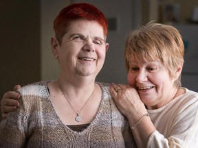 A home invasion left Danny Pietersma dead and his wife, Sharlene, seen here with her sister Heather Liot who now lives with her, barely clinging to life.