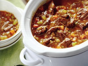 Beef and Barley Soup from Canadian Living's New Slow Cooker Favourites.