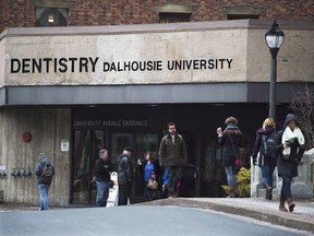 The Dalhousie University dentistry building is seen in Halifax on Monday,