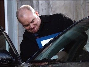 Conservative MP Erin O'Toole, pictured here following his 2015 swearing-in ceremony at Rideau Hall, will be accompanied by his family as he makes a "special announcement" in Bowmanville.