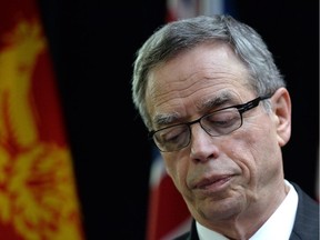 Finance Minister Joe Oliver at the finance ministers meeting in Ottawa on Monday, Dec. 15, 2014.