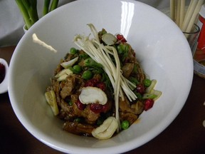 Winter Bison Pad Thai by Lord Elgin Hotel executive chef Brian Vallipuram