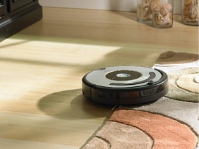 The popular Roomba robotic vacuum uses multiple sensors and soft-touch bumpers to detect obstacles, and optical and acoustic sensors to locate dirt.