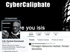 Hackers with a self-dubbed ‚Äòcyber caliphate‚Äô took over the U.S. Central Command Twitter account Monday, January 12, 2015, tweeting out pro-ISIS messages and what appears to be American military data.