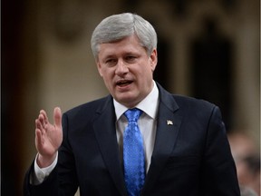 Prime Minister Stephen Harper answers a question during Question Period in the House of Commons in Ottawa on Tuesday, Jan. 27, 2015.