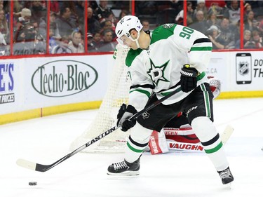 Jason Spezza of the Dallas Stars in action against the Ottawa Senators during second period NHL action.