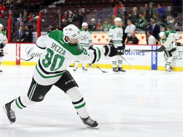 Jason Spezza of the Dallas Stars returned to Canadian Tire Centre to face his former team.