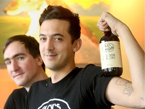 Joël Beaupré and Mathieu Guillemette (right) have come up with Jack's Tonique - a new locally-made artisan tonic water.