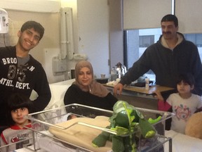 The Lazim family welcomes their new baby Mohammad. The first baby born in Ottawa in 2015.
