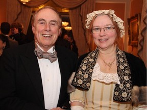 Married couple Peter Cameron and Lynn Bernard played the roles of Sir John A Macdonald and Lady Agnes at a reception for Rideau Club members held Saturday, January 10, 2015, at Earnscliffe, on the eve of the former prime minister's 200th birthday.