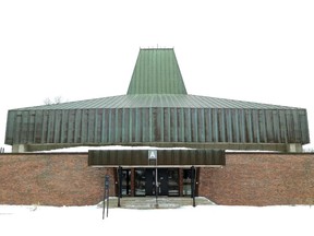 Meeting hall at Federal Study Centre site was originally a Catholic chapel.