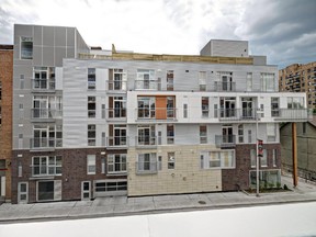 360 Lofts is a 38-unit condo in the ByWard Market that ingeniously offers what appears to be a six-storey facade, creatively pushing the boundaries of wood construction in a way that resulted in an award in 2012 from the Canadian Wood Council.