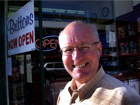 Ted Britton, seen here in 2004, helped run his family's Bank Street store for much of its 50 year-year run. It closed this week, another sign of the digital times.