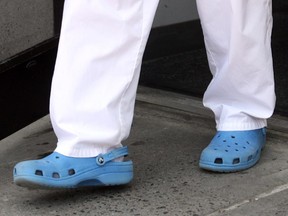 Crocs may be comfortable, but sorry guys, you look like a dork wearing them, Bruce Ward says.