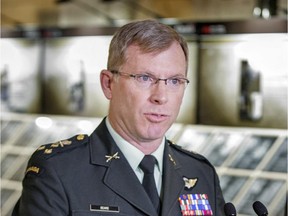 OTTAWA, ON: JULY 9, 2013: Lieutenant General  Stuart Beare at the unveiling of the Afghanistan Memorial Vigil in the Hall of Honour on Parliament Hill.