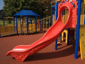 OTTAWA, ON: SEPTEMBER 17, 2009 - the new playground at Centennial P.S. in Ottawa was designed to be more accessible to children with handicaps...(Chris Mikula / The Ottawa Citizen) For CITY story by Assignment # 96694