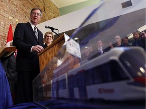 Mayor Jim Watson argues the first phase of LRT is still "on budget," despite the extra work and costs on the Confederation Line.