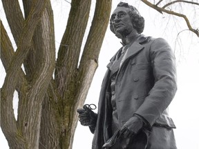 Statue of Sir John A. MacDonald on Parliament Hill.