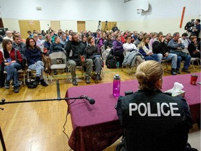 Ottawa Police meet with the community of College Ward to discuss recent shootings in the neighbourhood.