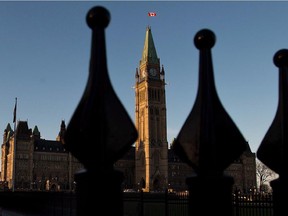 Parliament Hill in Ottawa is pictured on October 29, 2013.