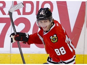 The greatest players in the game, including Patrick Kane of the Chicago Blackhawks, fought through tight checking with their arms tied behind their backs, like Jack Nicholson in a Cuckoo's Nest straight jacket.