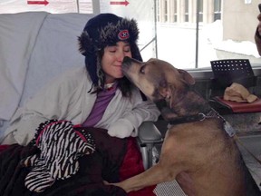Sarah Stott and her dog (Facebook photo), for 0129 stott