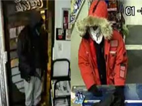 Suspects sought after attempted robbery.