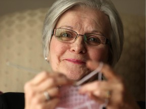 Sylvia McCorriston was forced into early retirement in 2010 after having a tracheotomy. To fill her days, she started knitting hats for newborns at the Ottawa Hospital's General campus.