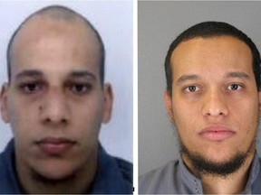 Cherif, left, and Said Kouachi, brothers in terror.