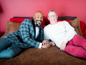 Robert Blackmon and Martin Connell at their home south of Ottawa