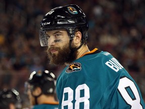 A move back to the blue-line in 2014-15 certainly hasn't hurt Brent Burns' offensive production for the San Jose Sharks.