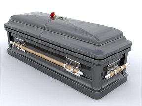 3D render of an ornate coffin

death and dying