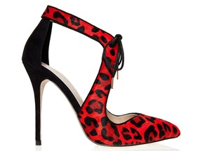 Giddy up in these high-stepping beauties from Carvela Kurt Geiger. The leopard-print pony hair pumps can be found for $285 at select Hudson’s Bay stores, thebay.com