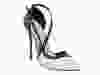 The Carvela Kurt Geiger Gretal studded pumps in white and black with sweet asymmetric strap is $285 at select Hudson’s Bay stores, thebay.com