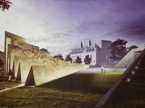 The $5.5-million Memorial to the Victims of Communism, designed by Toronto's ABSTRAKT Studio Architecture.