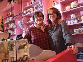 After 12 years in business with no staff other than each other, Denise Landriault (R) and Dawn Carlisle are closing Heavens to Betsy in Hintonburg.