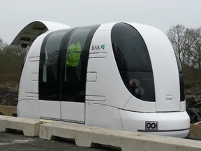 Pods like these in Europe could be used on a monorail at the Windmill development.