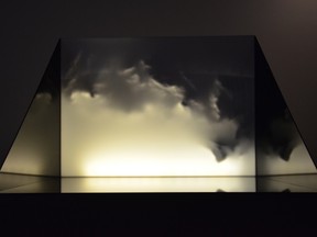 A moody light box, by Dimo Ivanov and Sonia Stoeva, at Art-image in Gatineau. (Photos  Vickie Séguin and Marie Hélène Giguère, Art-image)