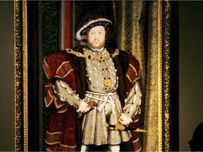 The larger than life figure of King Henry VIII as painted by Hans Holbein.
