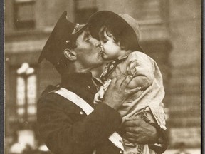 By 1917, hundreds of thousands of Canadian families had gone through emotional farewell scenes like this one, captured in Montreal at the beginning of the war.