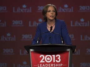 Liberal leadership candidate Deborah Coyne speaks during the 2013 Liberal Leadership National Showcase in Toronto on Saturday, April 6, 2013.