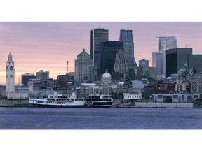 File photo taken at dusk Wednesday Jan 03 2007 of the Montreal skyline