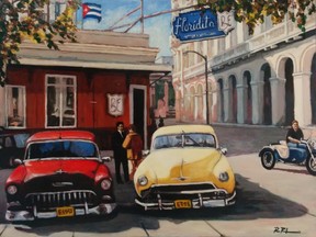 One of Ross Rheaume's new paintings of Cuba, a tiny nation facing big changes. (Photo courtesy the artist)
