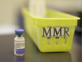 The measles vaccine provides virtually 100 per cent protection agains the disease.