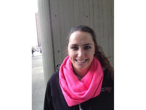 Myriam English is a member of the University of Ottawa women's volleyball team.