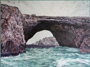 Gateway of Paracas by Matthew Kennedy on exhibit at Irene's Pub until March 29.