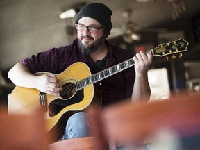 Graham Greer, formerly of the Barstool Prophets, gives his guitar a workout.